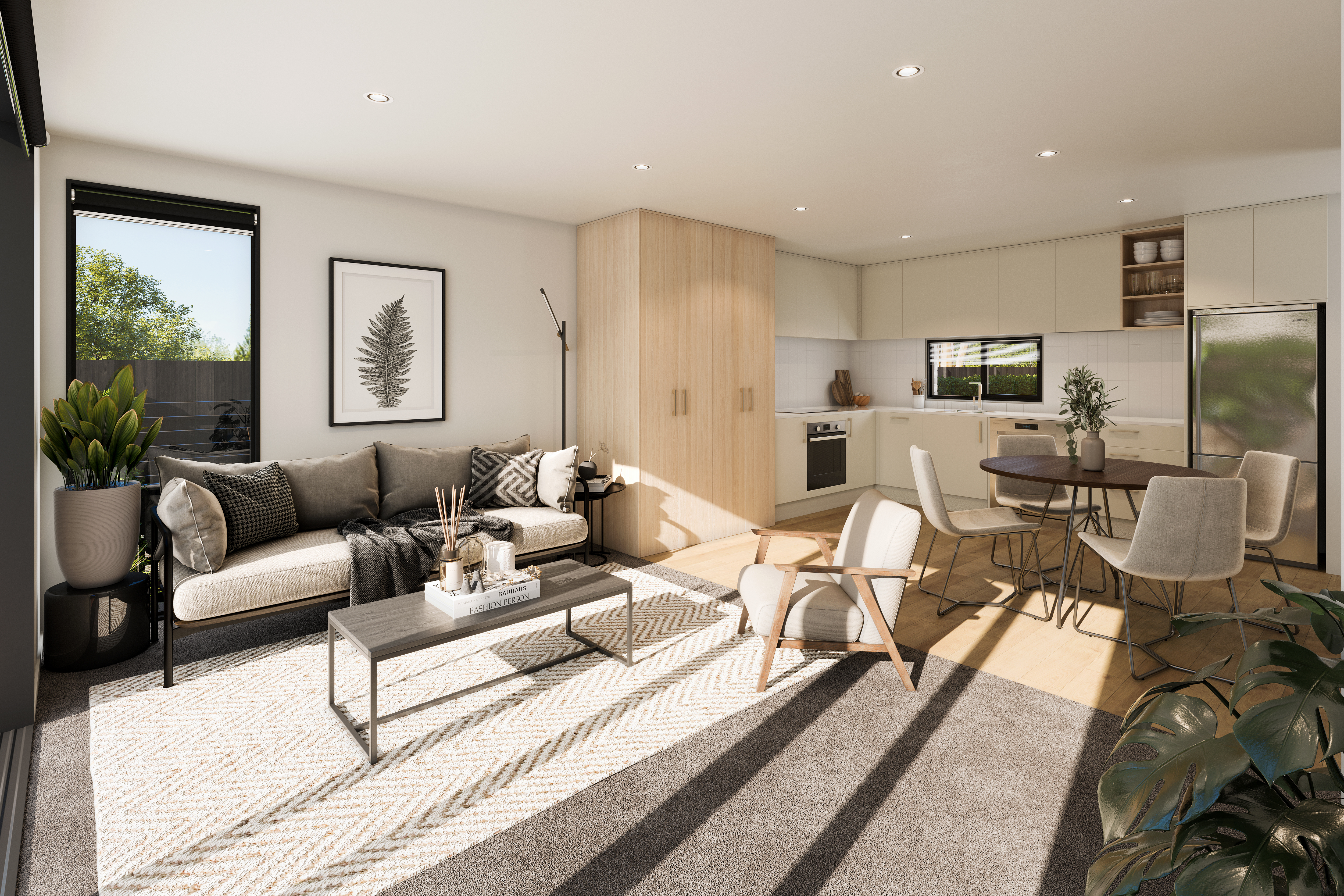 66 Matipo St Unit 1 Kitchen Living Final